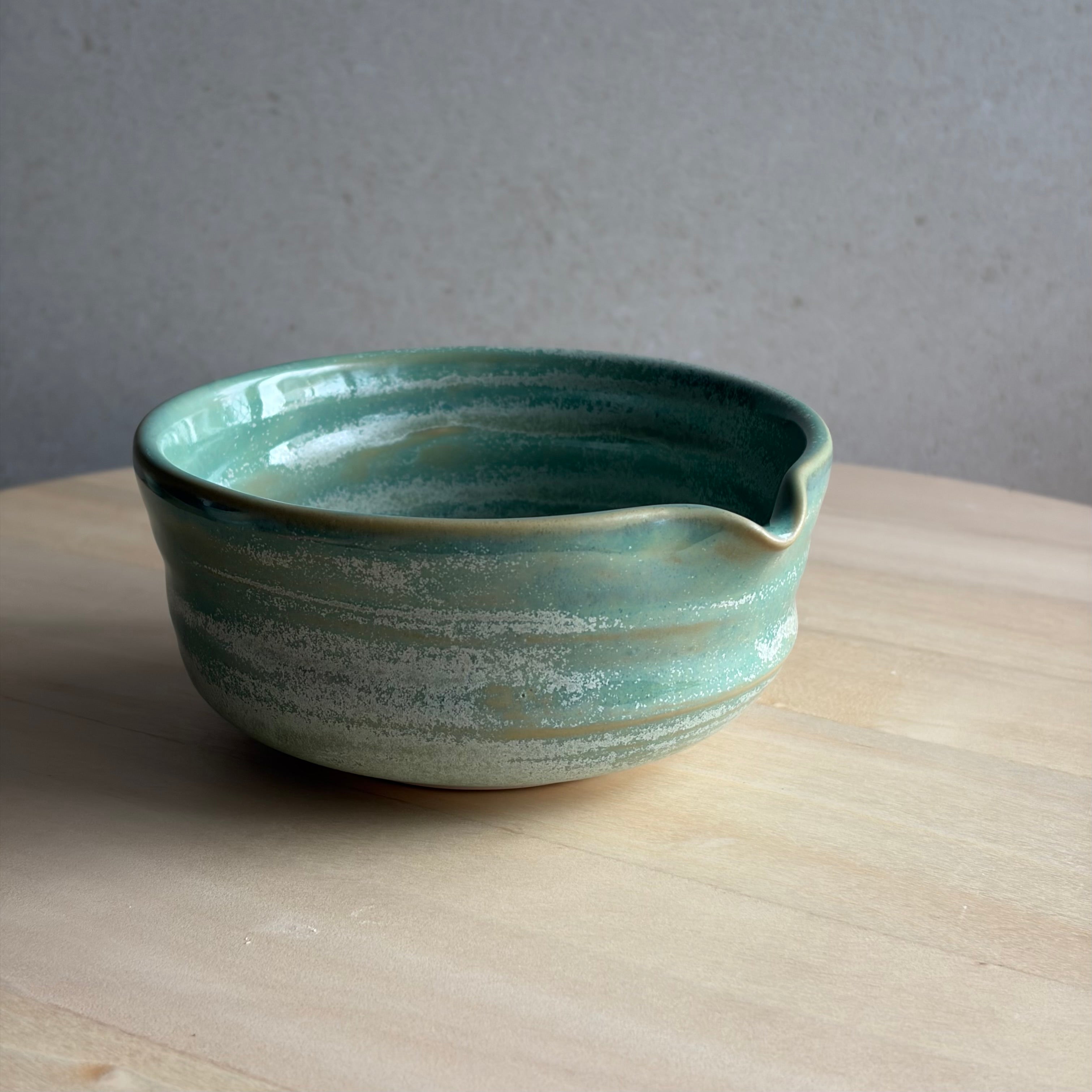 Weathered Green Matcha Bowl