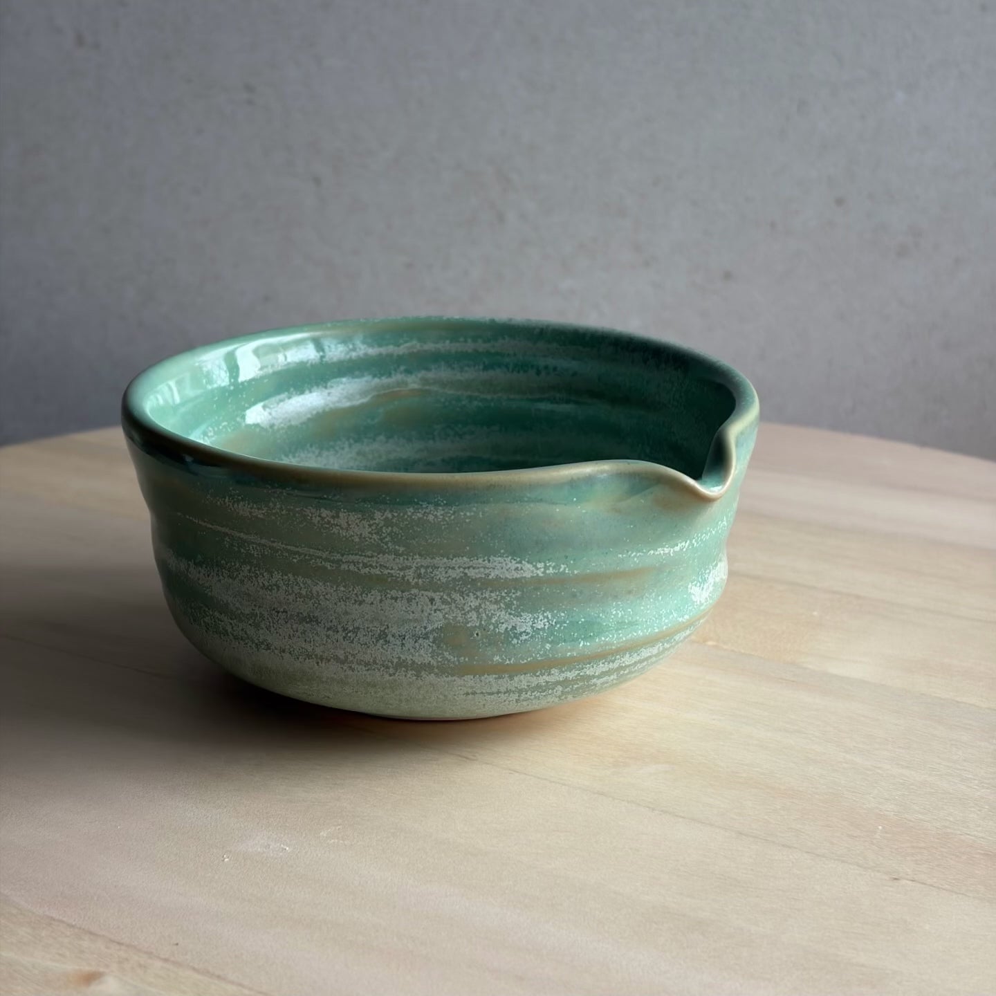 Weathered Green Matcha Bowl